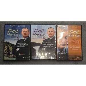 Doc Martin DVD Bundle Series 5 6 The Movies Martin Clunes Acorn Media 6 Discs